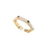 Trendy Adjustable Copper Ring For Women With Chic Geometric Style Colors And