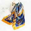 90 * 90cm New Silk Scarf Women'S Spring And Summer Decorative Scarf Sunscreen Travel Shawl Autumn And Winter Scarf Thin Edition