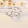Pure Earlines Fashionable Simple Five-pointed Star Tassel Ear Jewelry Student Women's Style