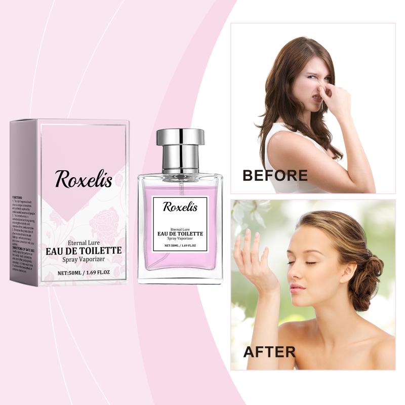 Roxelis 50Ml Rose Pheromone Perfume Light Floral Fragrance Dating Seductive Elegant Lady Romantic Glamour Perfume