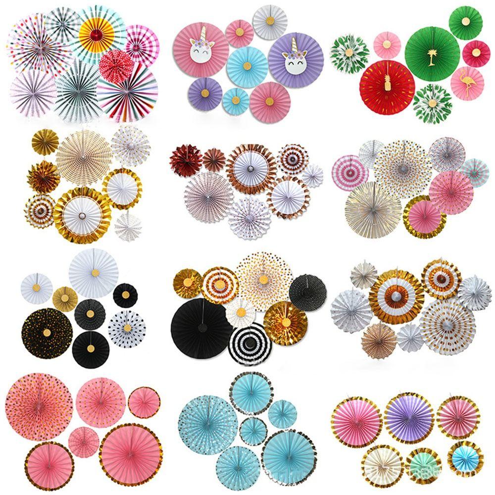 Decor Supplies Birthday Party Decor Wedding Fans Paper Fan Flowers Tissue Paper Flower Paper Crafts