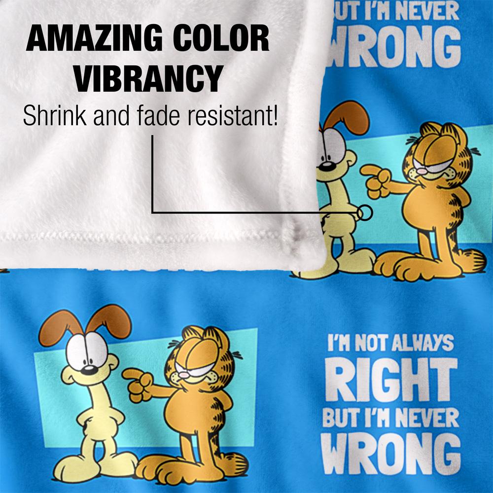 Garfield Not Always Right Silky Supersoft Blanket