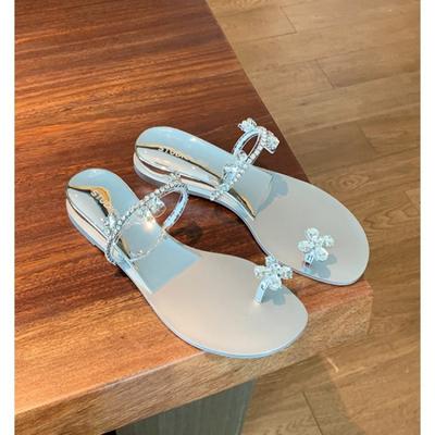 Туфли фея ветер вода бриллиант слово с носком наклонный каблук носить классные тапочки женские летние