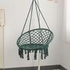 Nordic Style Cotton Rope Hanging Chair with Tassels - Indoor/Outdoor Swing Lounge