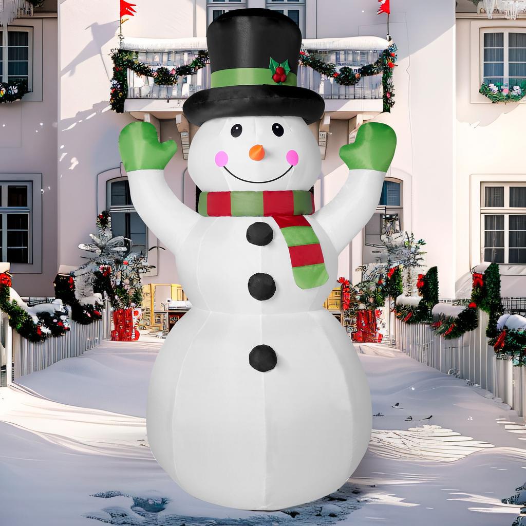Syncfun 6 FT Christmas Inflatables Snowman Outdoor Decorations Christmas with Built-in LEDs for Holiday Party Garden Lawn Decor