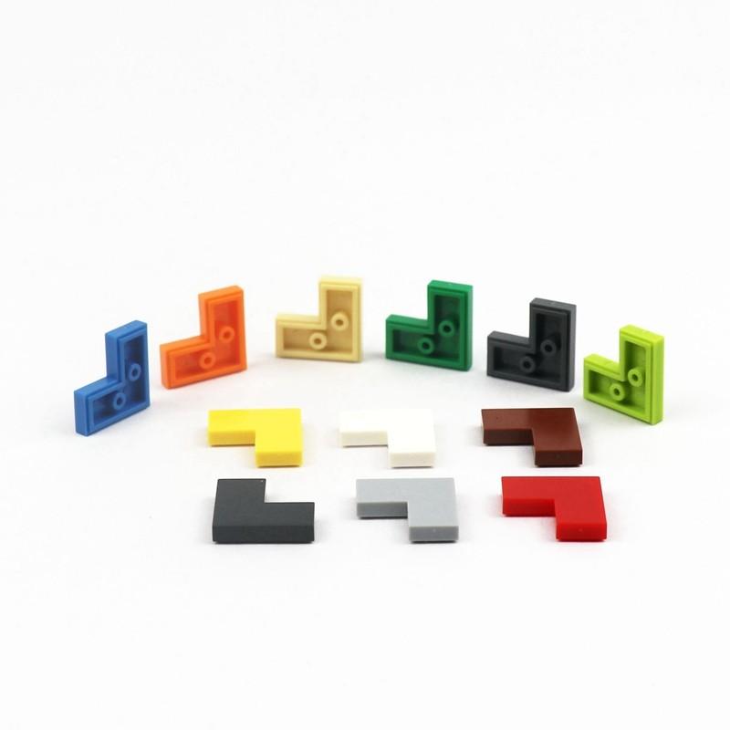 60 шт. MOC кирпичная плитка 2x2 угловая тонкая 2+1 точки образовательные просветительские детские игрушки 60 шт. строительные блоки плитка 14719