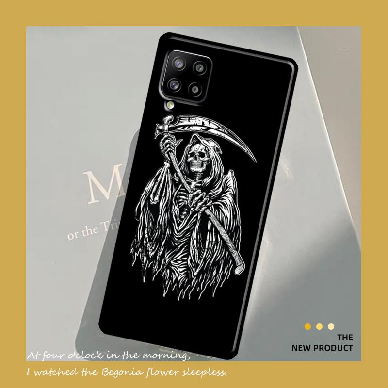 Grim Reaper Skull Skeleton Case For Samsung Galaxy A54 A34 A13 A23 A33 A53 A73 A12 A22 A32 A52 A51 A71 A14 Cover