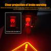 Motorcycle LED Brake Lights Safety Warning Flash Tail Light 22SMD Projection Police Light Anti Rear End Collision Cruise Motor