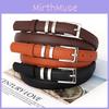 Womens Slim Pu Leather Belt Metal Buckle For Work And Daily Use