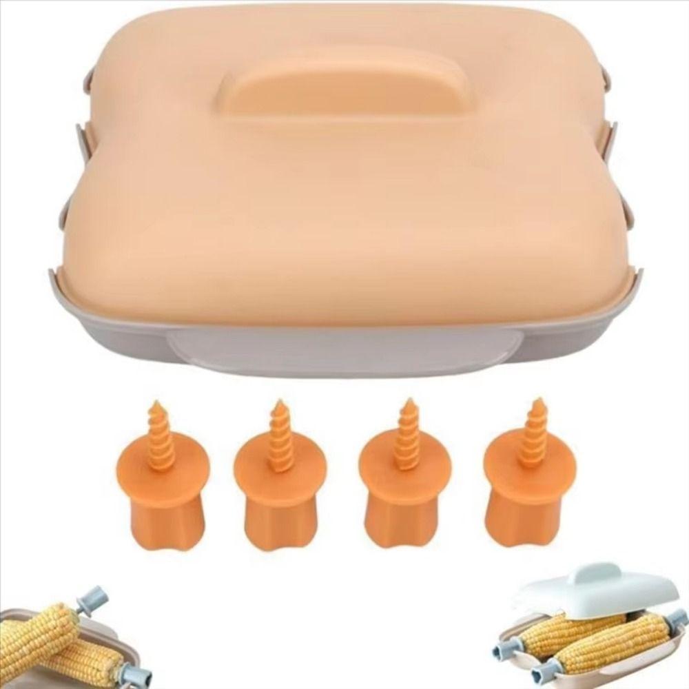 Heat Resistant Microwave Corn Cooker 2 Hole Microwave Oven Steaming Corn Box  Kitchen