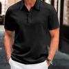 Мужская футболка-поло с коротким рукавом и лацканами, летняя футболка в корейском стиле, приталенная, новая, универсальная, топ