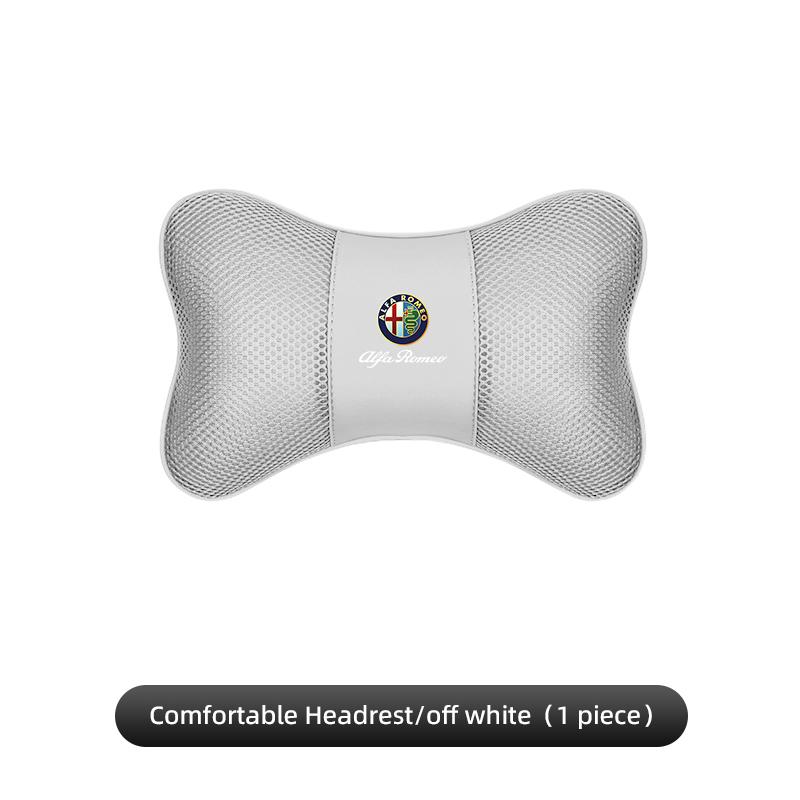 Keychain High-end Ice Silk Car Seat Headrest Memory Foam Comfort Pillow Auto Interior For Alfa Romeo 4C 159 166 Giulia Giulietta zk3