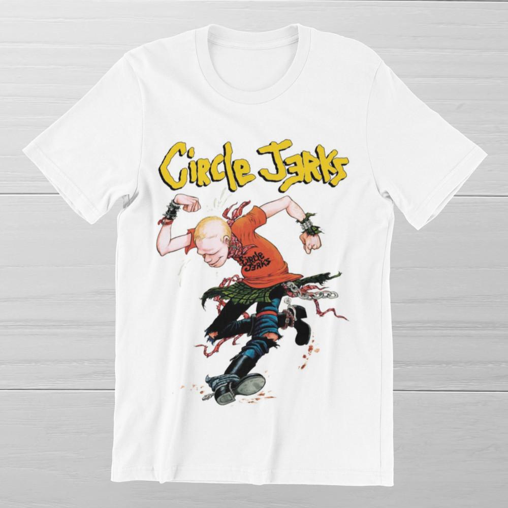 CIRCLE JERKS в мошпите Панк-рок Скэнкинг Мужчина Хлопковая футболка унисекс