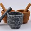 Resin Setmortar and Pestle Garlic Herb Spice Mixing Grinding Crusher Bowl Restaurant Kitchen Tools