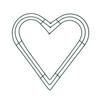 Wreath Frame Solid Shaped Wire Wall Hanging Metal Heart Wreath Form for Home Decor