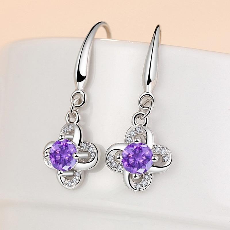 Lindon Copper Alloy Zircon Earrings Drop Earrings For Women Wedding Party Gifts