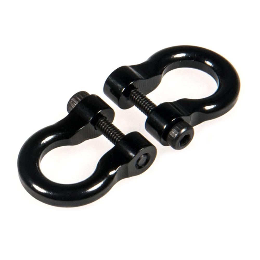 YEAHRUN Metal Front Rear Bumper Trailer Hooks Hitch Rescue Tow Shackles for TRX-4 TRX4 1/10 RC Crawler Car Parts