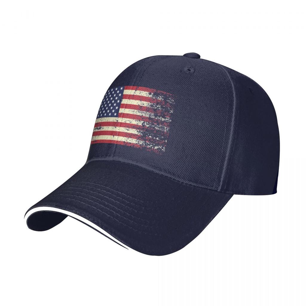 American Flag Vintage Baseball Cap Sun Hat For Children Fashionable Unisex'S Hats Women'S