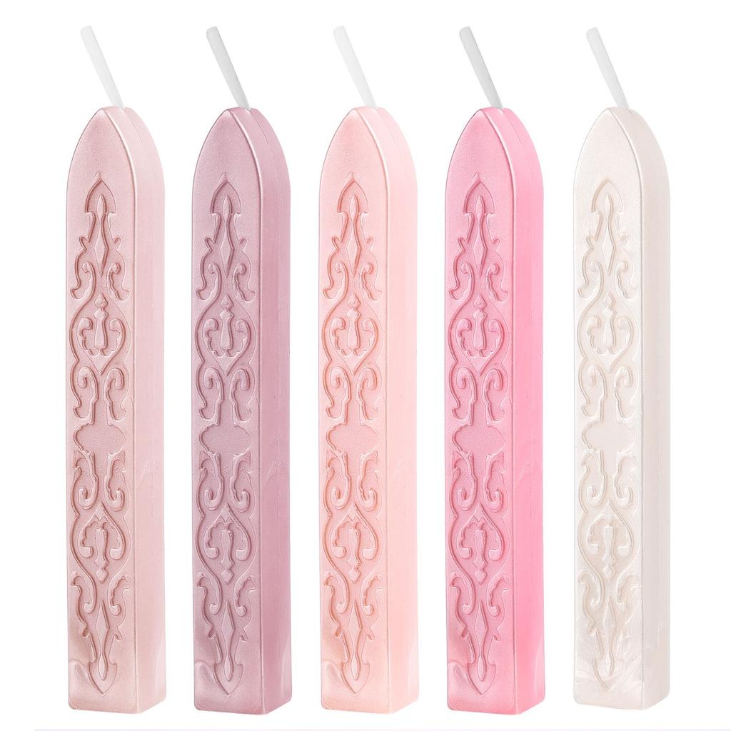 5 шт. восковых печатей, антикварные восковые печатей с фитилем для почтового письма, ретро-винтажная восковая печать, приглашение на свадьбу