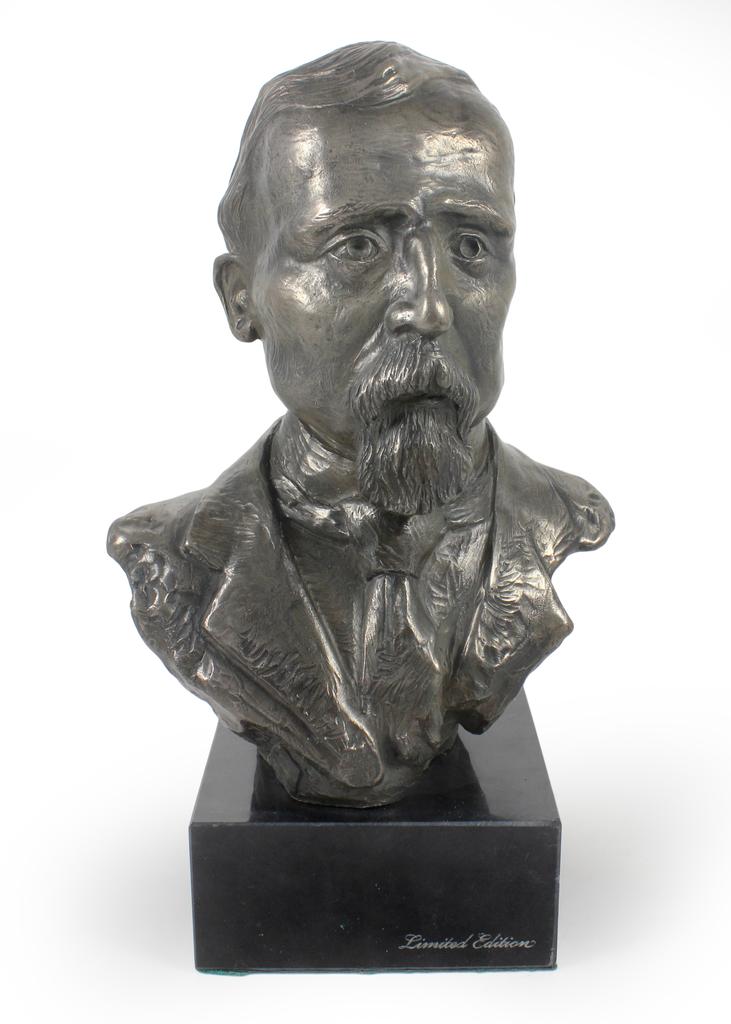 Henryk Sienkiewicz - marble bust, statuette of a famous person, decoration for office, school, and hotel by the Art-Dog brand