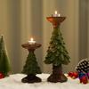 Christmas Tree Candle Candlestick Household Decorations Festive Atmosphere Decorations Xmas