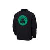 НБА Легкая тканая спортивная куртка на молнии с буквенным принтом Boston Celtics Мужская куртка черная CN0750-010
