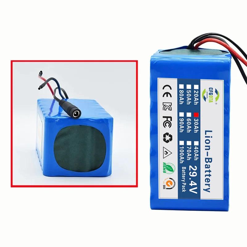 7s4p 24v 30ah 29.4v литий-ионный аккумулятор со встроенным BMS-мотором для инвалидной коляски и зарядным устройством 2a