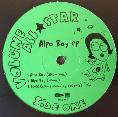 12-дюймовая пластинка VOLUME ALLSTAR - Alpo Boy EP PURE85T Too Pure 1998 UK Dance & Electronica Б/У