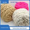 Chunky Ice Bar Yarn Scarf Kit: Self-Knitted Scarf, Crochet Shoes, DIY Materials for Bags
