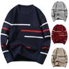 Fashion Casual Long Sleeve Round Neck Men'S Sweater Loose Pullover