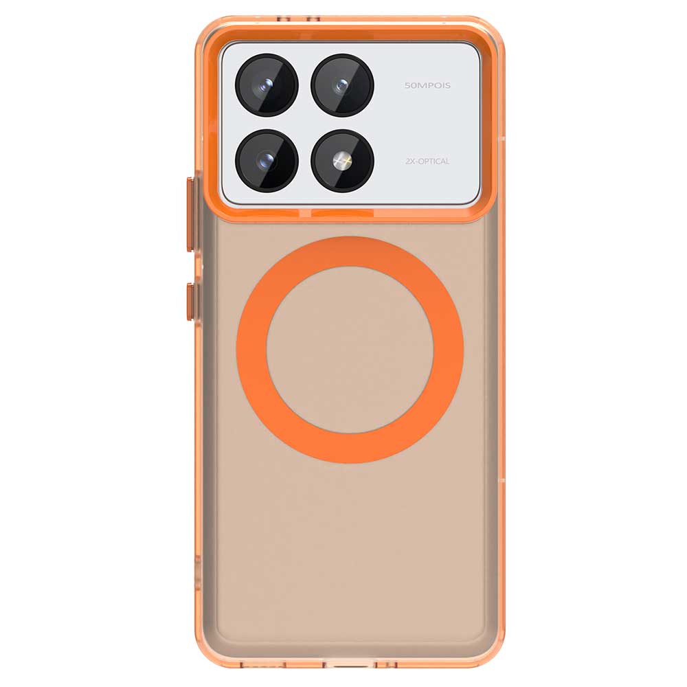 Матовый чехол Magsafe для телефона Xiaomi Redmi K70 K70 Ultra K70 Pro K70E Магнитная беспроводная зарядка Противоударная задняя крышка