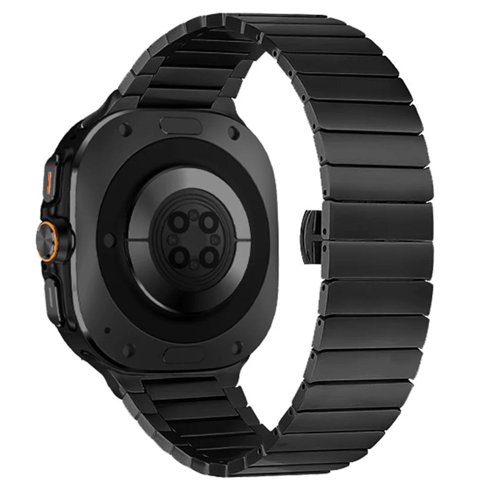 Титановый ремешок для Samsung Galaxy Watch 8 Classic 46мм 8 44мм 40мм Роскошный браслет для Galaxy Ultra 2025 2024 Ремешок для часов