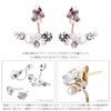 LOKUMI Earrings Made In Japan Preciosa Crystal Hypoallergenic Back Back Earrings Bijou Pearl Bijou Earrings Elegant Flower Bouquet Popular Nickel Free