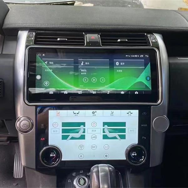Android CarPlay Двойной экран для Land Rover Discovery 4: Модификация центрального управления и дисплея кондиционера.