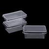10Pcs Transparent Dessert Box With Lids Plastic Hinged Takeout Containers Food Packaging Boxes For Cakes Cookies Salad Food