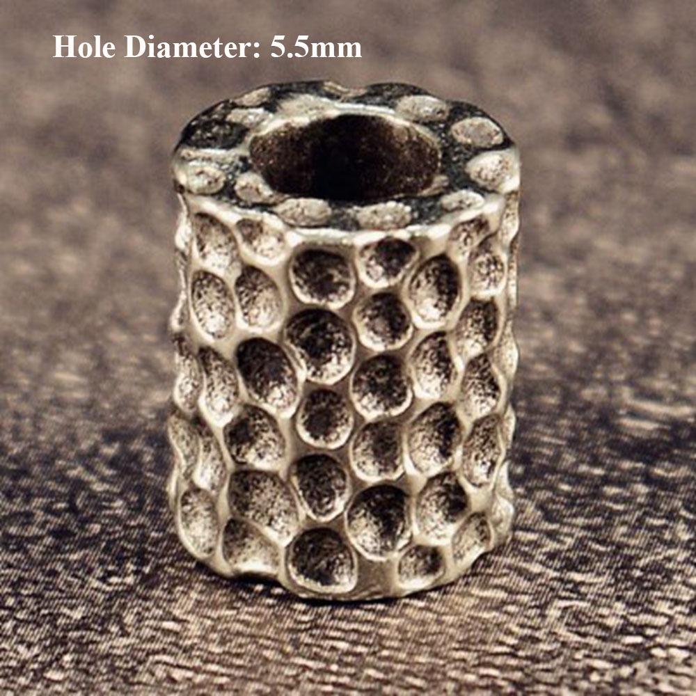 Браслет-кольцо ручной работы в стиле ретро с бусинами, шнурок-подвеска, EDC инструмент для улицы