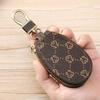 Key Ring PU Car Key Storage Bag Zipper Closure Key Holder Solid Color Compact Coin Purse  Car