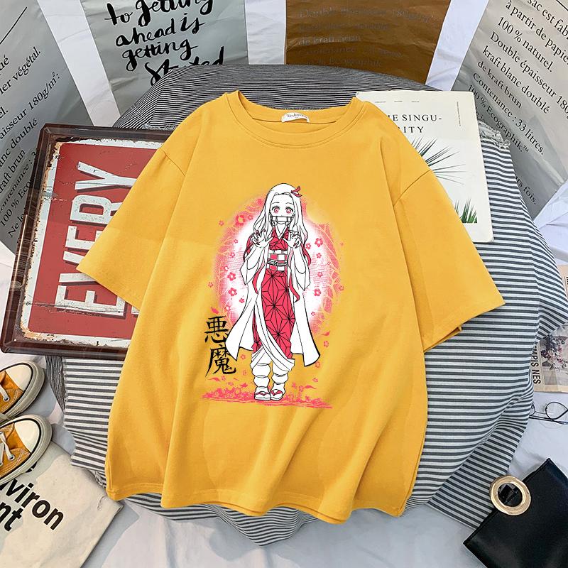 Japanese Anime Demon Slayer T Shirt Men Kawaii Kimetsu No Yaiba Graphic Tees Tanjirou Kamado Unisex Tops Funny T-shirt