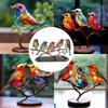 Iron Plane Flowers And Birds Ornaments Home Decoration Metal Creative Color Crafts