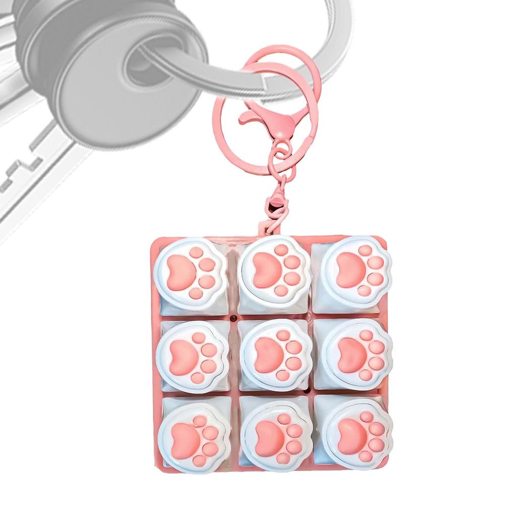 Клавиатура Игрушка-антистресс 9 Клавиш Клавиатура Брелок-антистресс Кнопка Клавиатуры Наконечник Пальца Колпачки Клавиш Подвеска Игрушки для Снятия Стресса