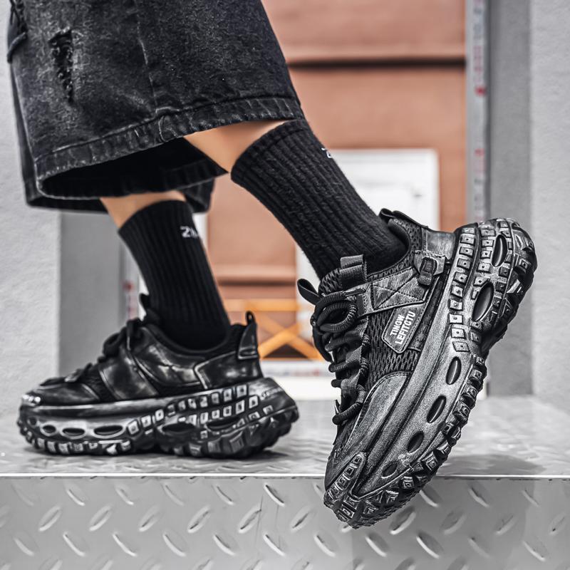 2026 New Thick Sole Height Increasing Trend Casual Sports Autumn Breathable High-quality Casual Versatile Men's Shoes