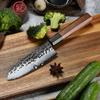 Grandsharp 5 Inch Santoku Knife Handmade Kitchen Knives Japanese 3 Layers AUS10 Steel Sharp Sushi Santoku Gyuto Chef's Cooking Knife