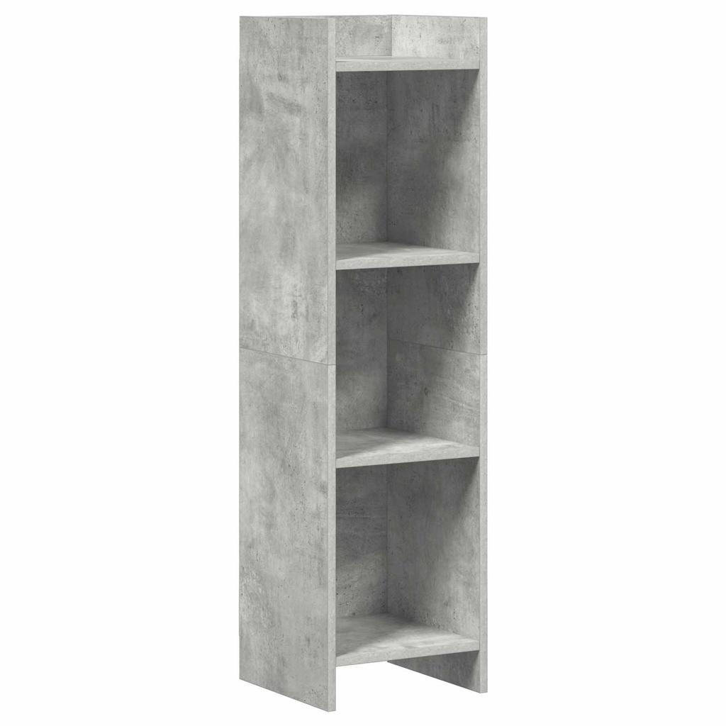 Bookshelf Concrete Grey 30 x 30 x 111 cm Engineered Wood