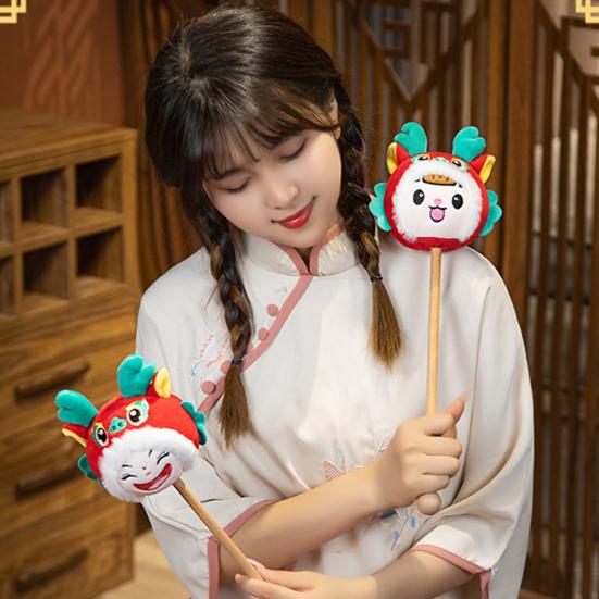 Плюшевая игрушка, длинная деревянная палочка, ручной массажный молоток для спины, мягкие милые мягкие игрушки, кукла