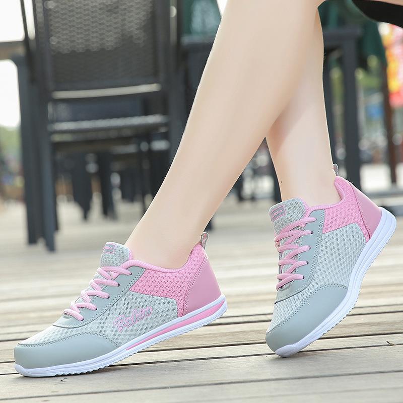 Fashion Women Sneakers Fashion Lace Up Shoes Woman Sneakers Flat Shoes For Women Soft Solid Color Tenis Feminino Female Footwear