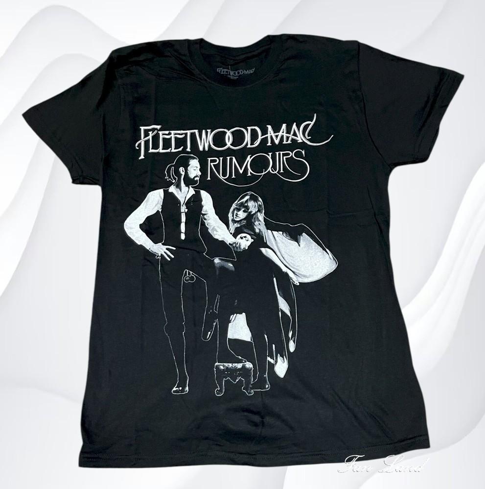 New Fleetwood Mac Band Rumours 1977 Black Vintage Men's Unisex T-Shirt Graphic Tee