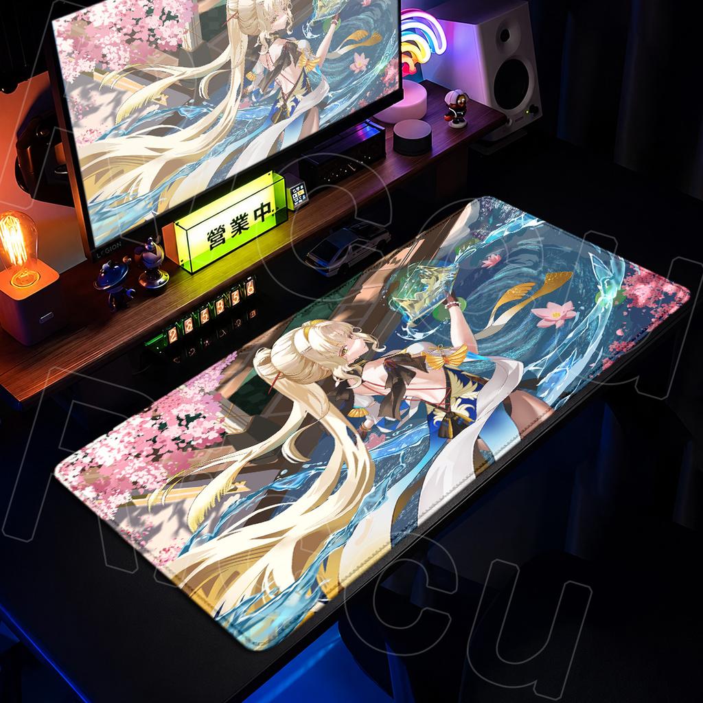ESports Gaming Mouse Pad Washable Computer Keyboard Rug Anime Cute Girl Table Carpet Mouse Pad Wuthering Waves Suisui Soft Mat