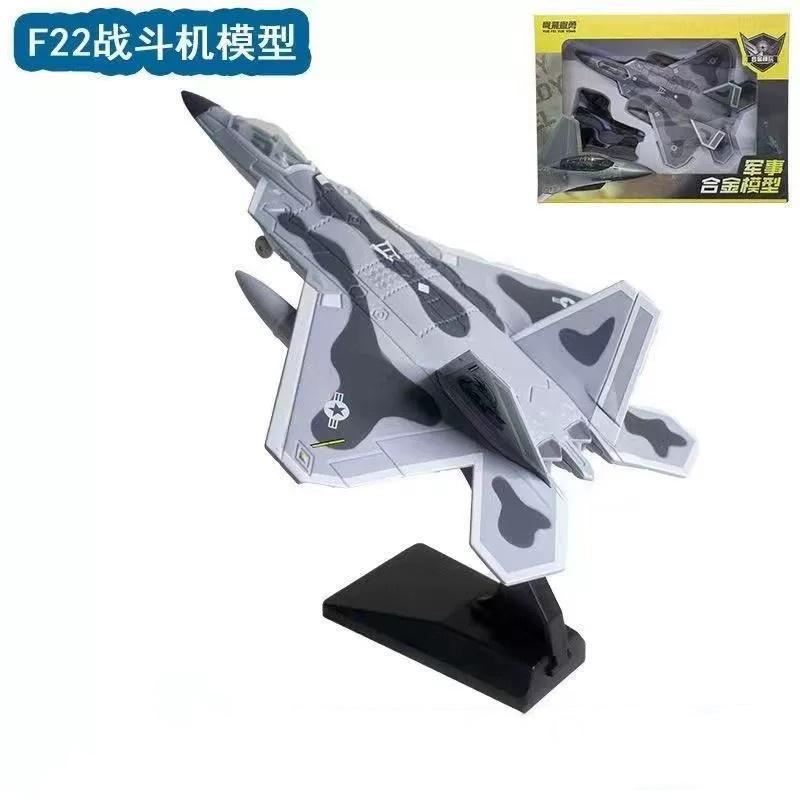 Игрушечный самолет-истребитель F14/F16/F22, масштабная модель, литье под давлением из металлического сплава, сувенирный самолет, коллекция, Рождественский подарок для мальчиков