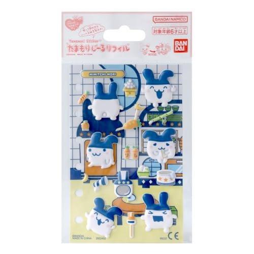 BANDAI Tamagotchi Tamamori Seal Refill Bubble Mermaid Set Reusable Puffy Sticker Sheet for Kids Ages 6 and Up