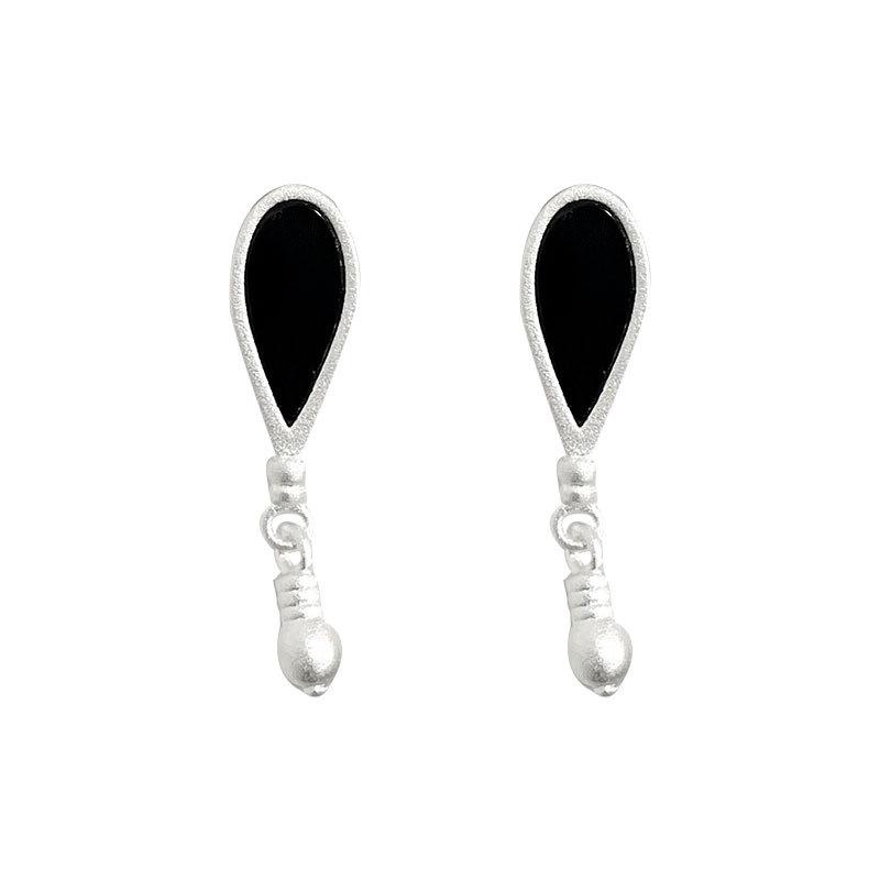 Серьги из агата в форме капли воды, легкие, роскошные, высокого класса, личные, простые, темпераментные серьги, нишевый дизайн